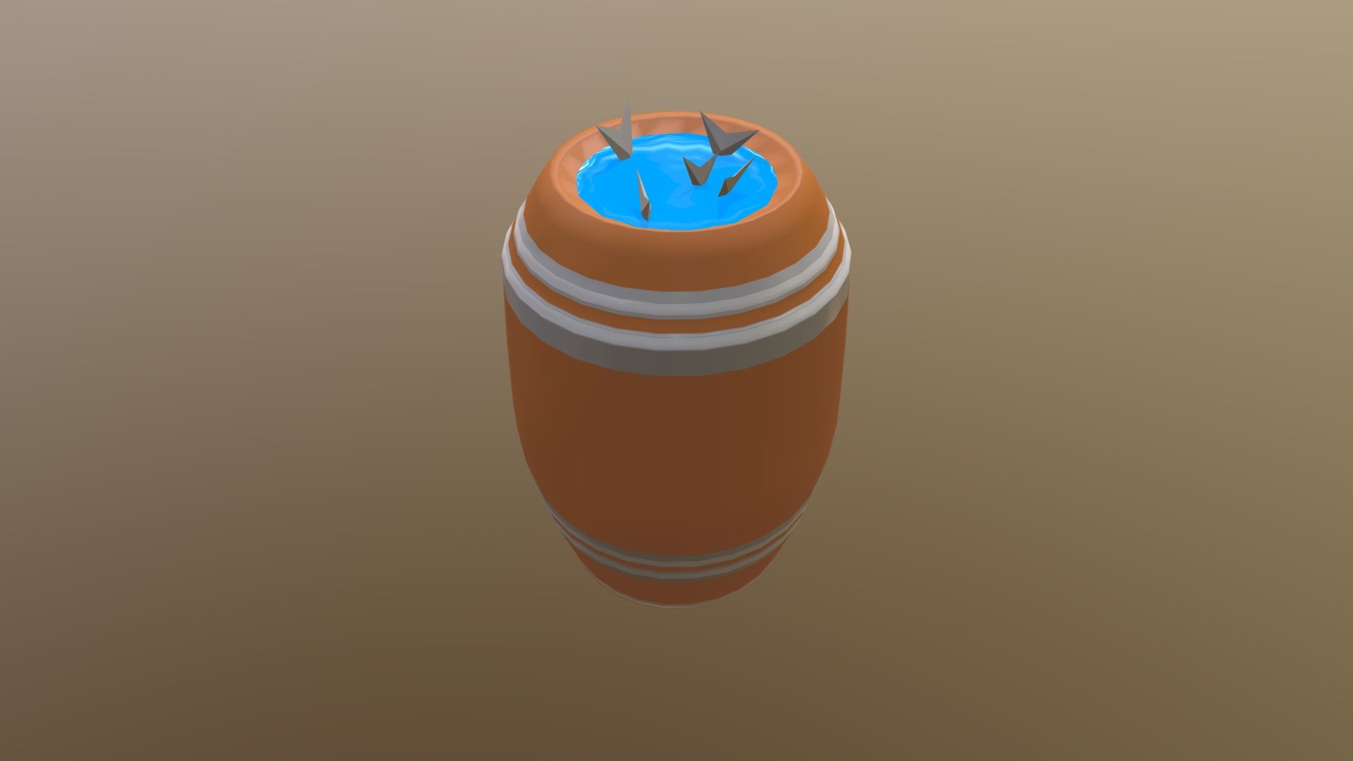 Fish Barrel High Poly