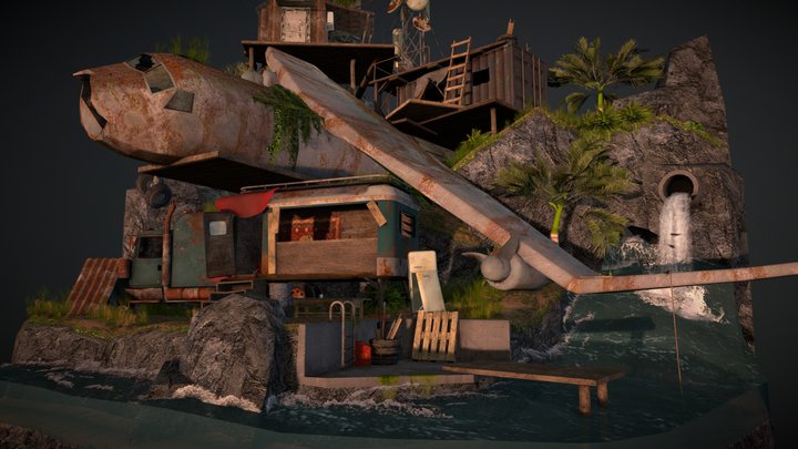 DAE Diorama - Rustborn 3D Model