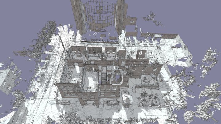 Model .obj Matterport 3D Model