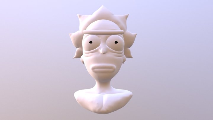 Rick Sanchez Bust Model 3D Model
