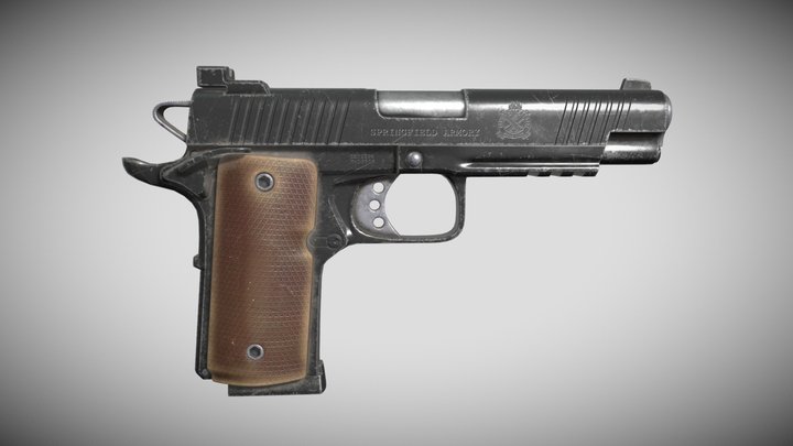 Pistol_highpoly 3D Model