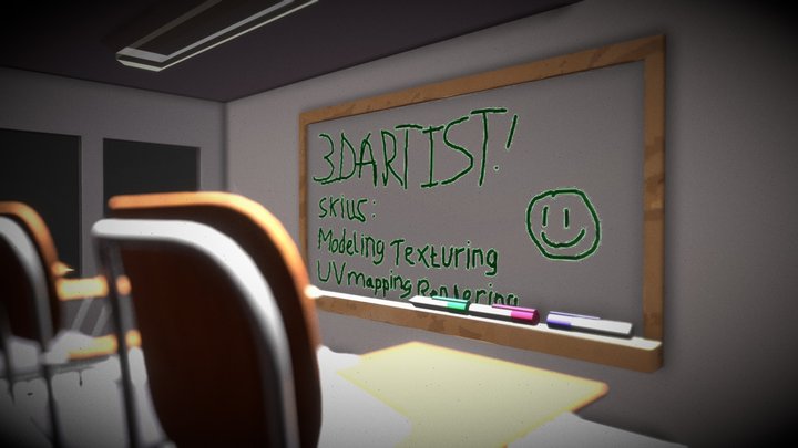 Classroom 3D Model