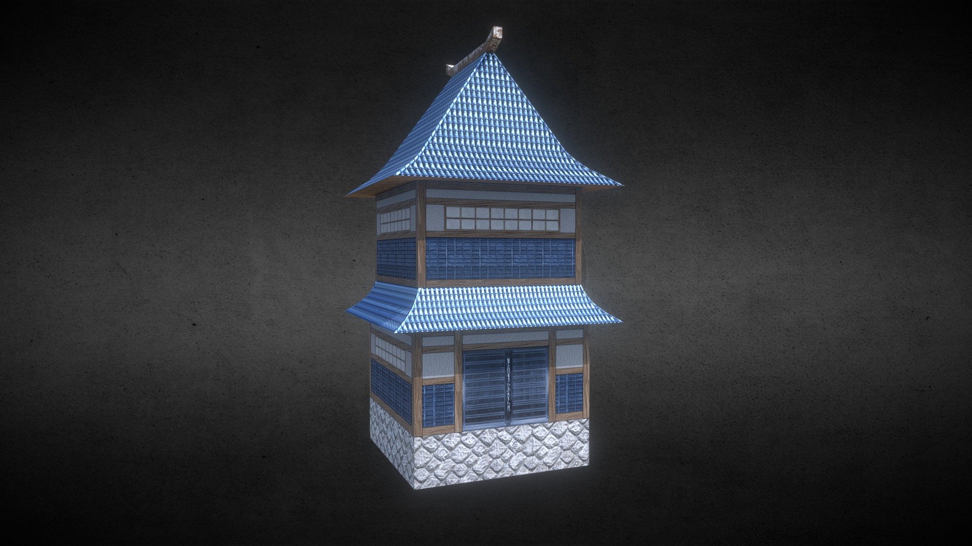 Mesh Oriental House 1 - 3D Model By Alexander Shepherd (@loxodon ...