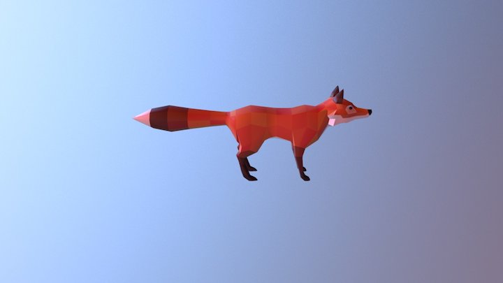 fox_lowpoly_v01 3D Model