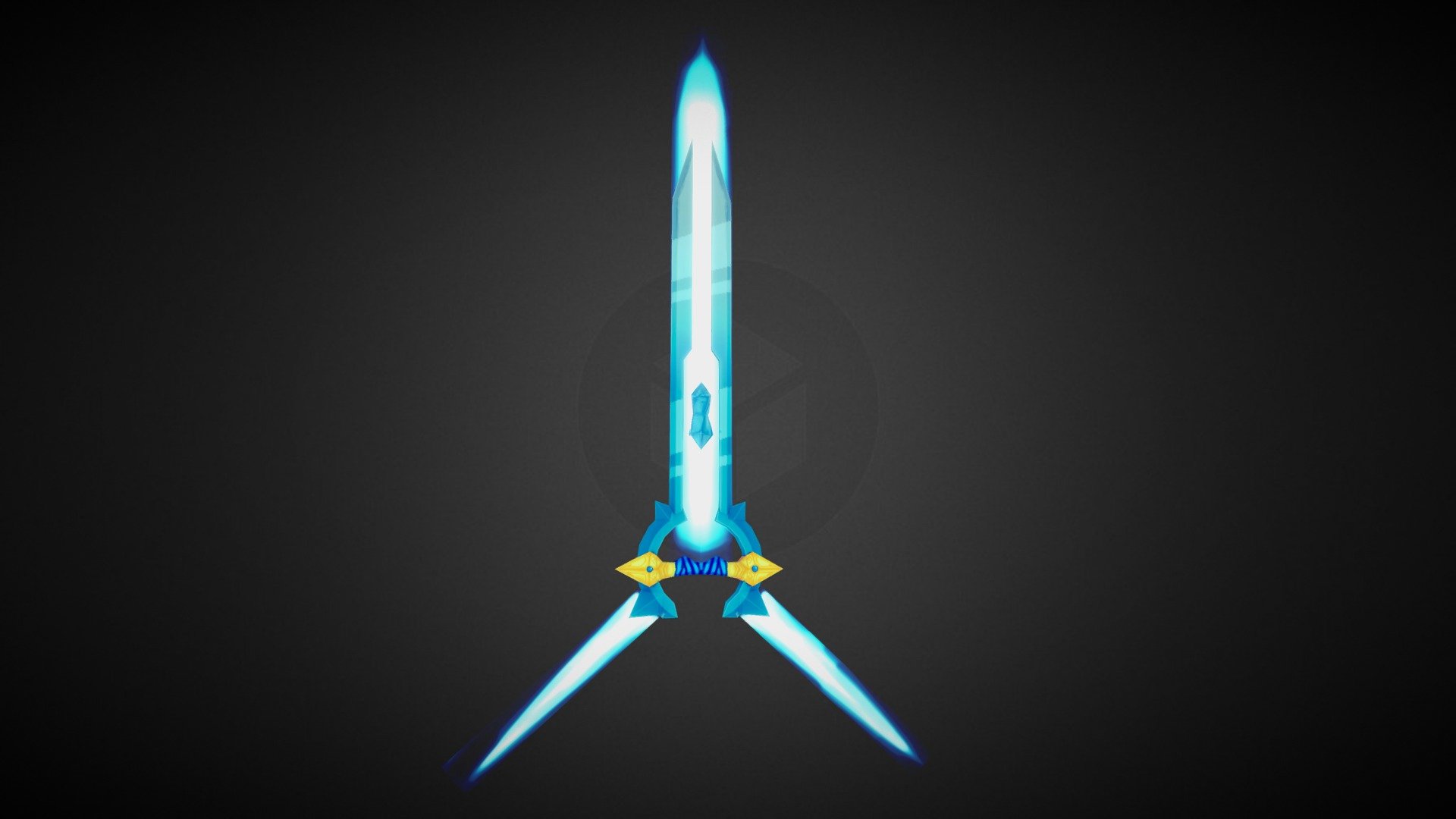 Double Edged Sword Animation - 3D model by Daniel Olondriz (@TheDriXx