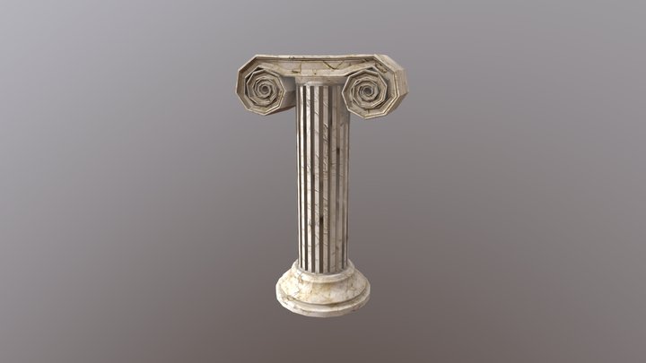 Columna Jonica 3D Model