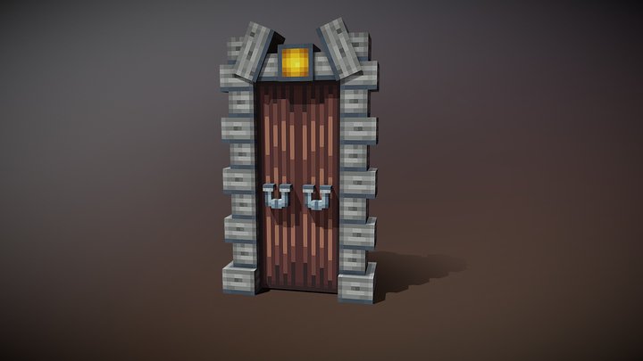Dungeon Door (32x) 3D Model