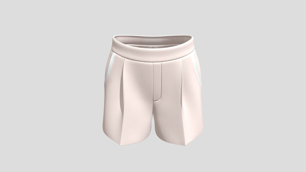 Blush Pink Pleated Shorts