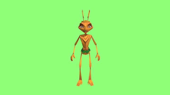 Princess Bala Skeleton Rig - Antz 3D Model