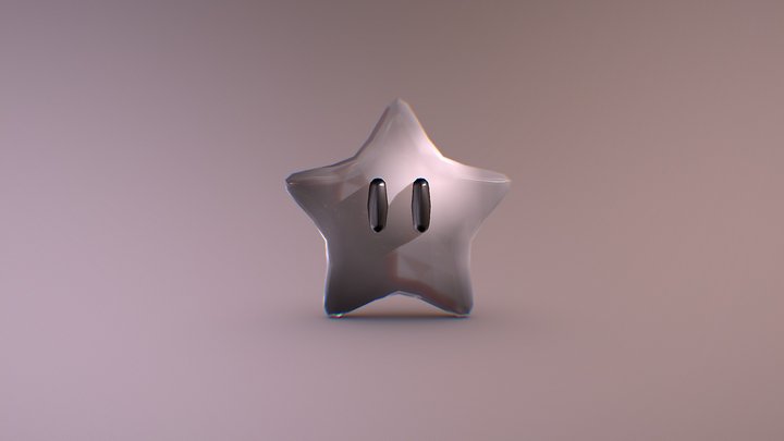 Super Mario Galaxy -  Silver Star 3D Model
