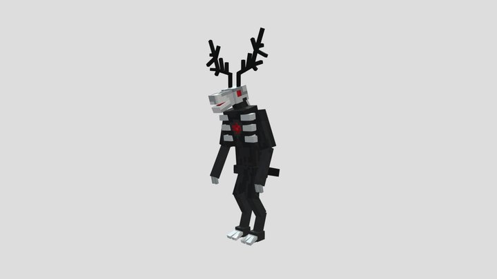 wendigo minecraft model 3D Model