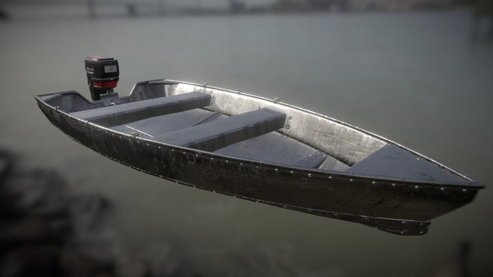 Tinny aka Aluminium Boat 3D Model