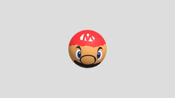 Ball Mario 3D Model