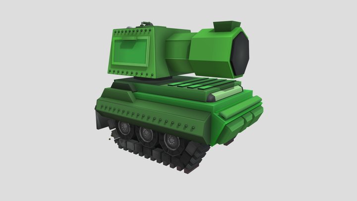 Tank_No-Rockets_M20 3D Model