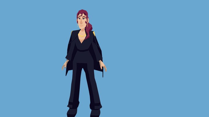 Lowpoly Character - Tobias 3D Model