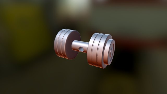 Weights / Dumbbells Pendant 3D Model