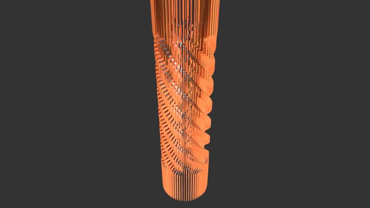 Copper Array 3D Model