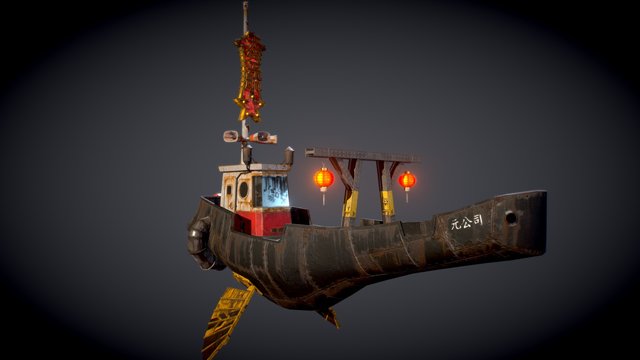 Skyboat 3D Model