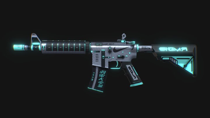NIKE SIGMA - M4A4 (CS:GO) 3D Model