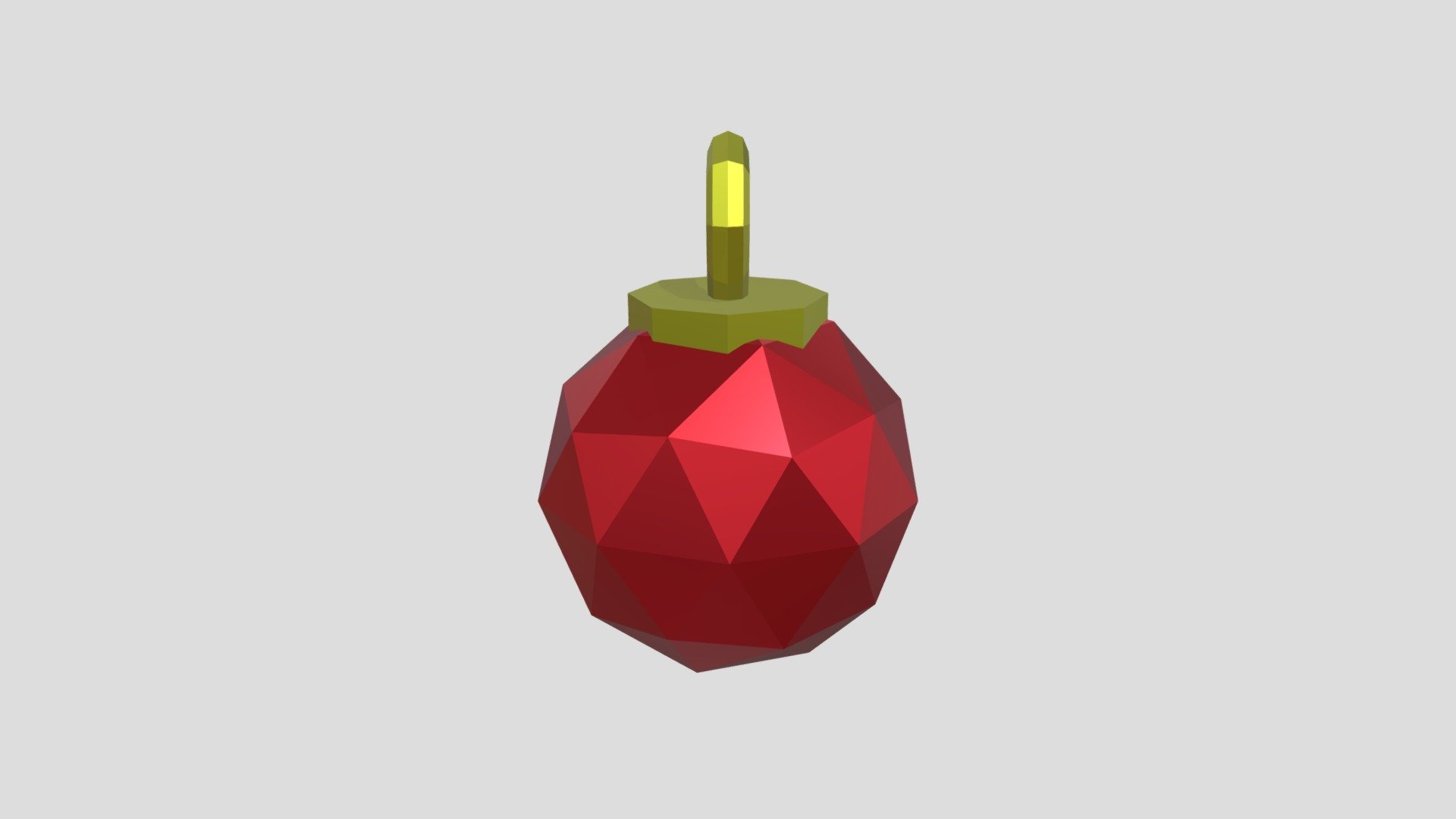 Low-Poly Christmas Ornament
