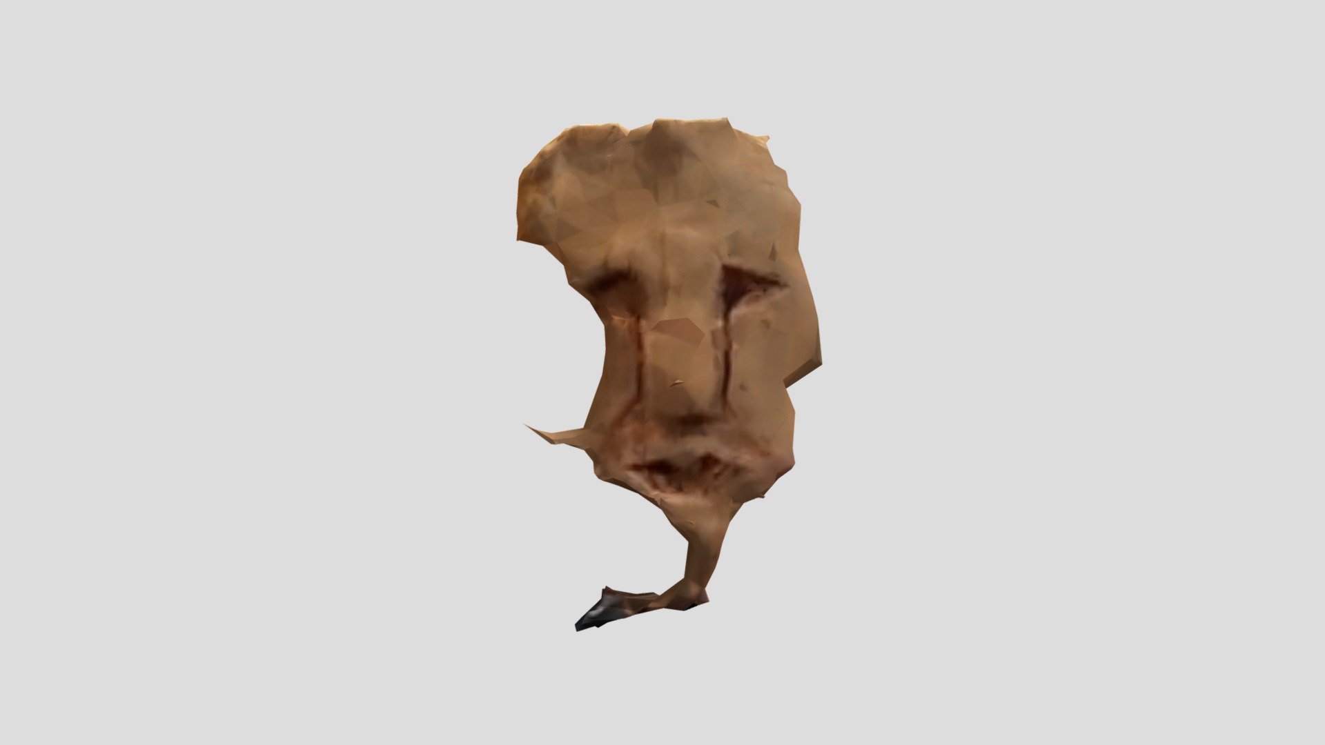 Mascara Ceremonial mapuche (Kollon) — Sketchfab embed 3D viewer
