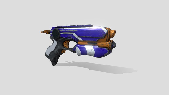 Nerf Firestrike - Worn out 3D Model