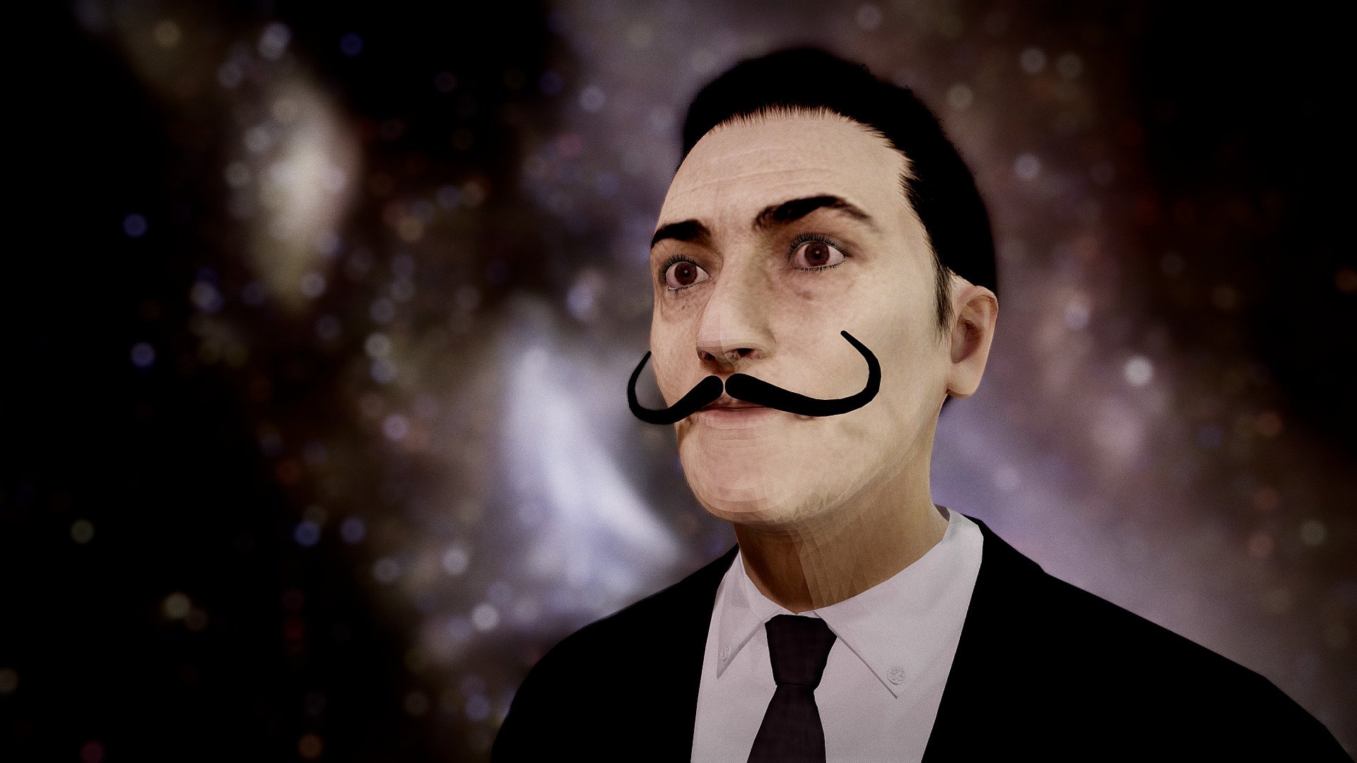 Salvador Dalí - Download Free 3D model by vmmaniac [cc179a7] - Sketchfab