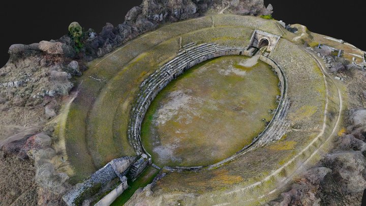 Anfiteatro romano di Alba Fucens 3D Model