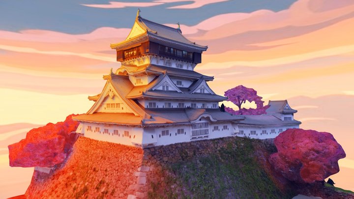 Sakura Festival at the Castle – Modelo 3D gratuito STL