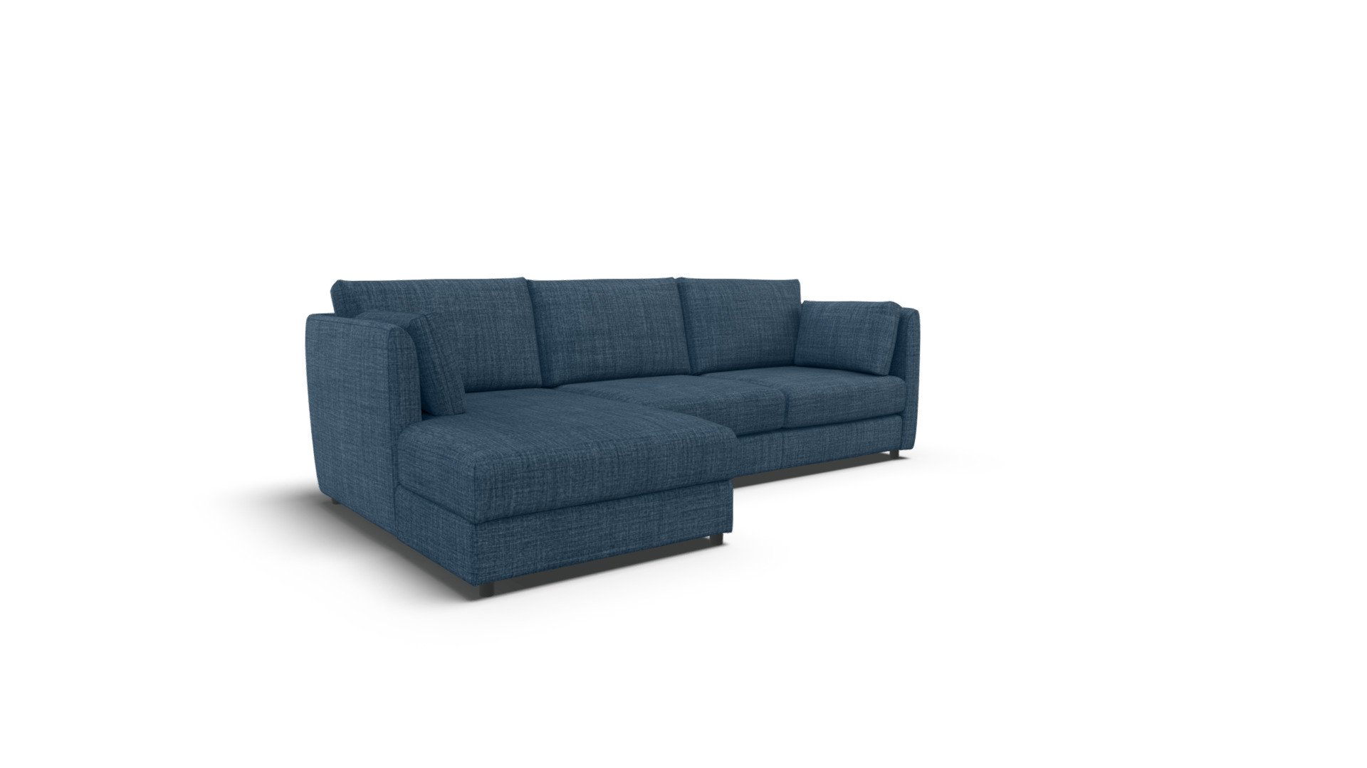 Milner LH Corner Storage Sofa Bed,Harbour Blue