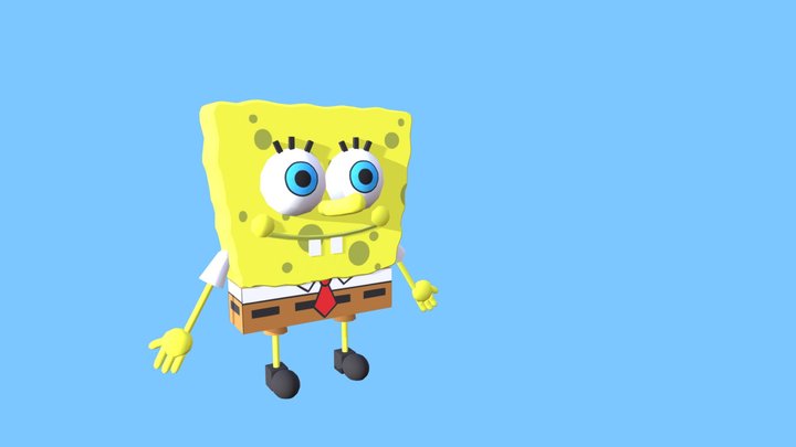 Spongebob with animations 3D Model