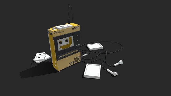 Sony Walkman M-80 3D Model