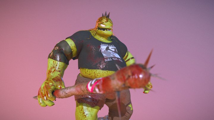Punk Troll 3D Model