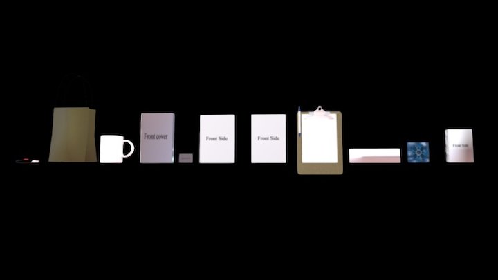 Branding Asset Pack 3D Model