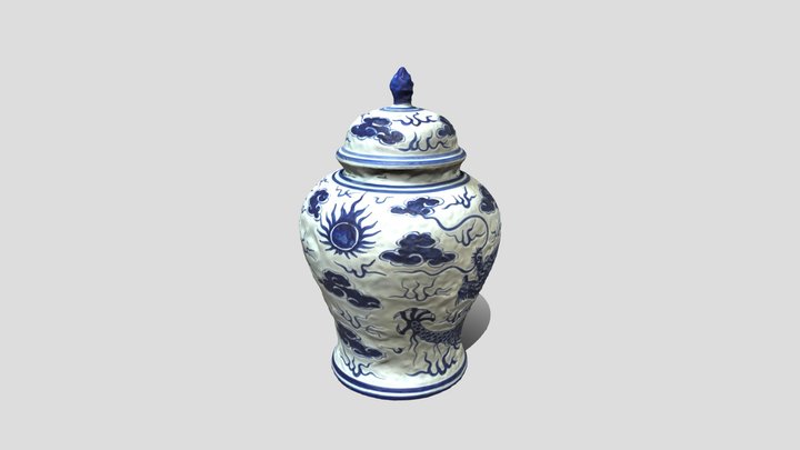 Dragon Vase 3D Model