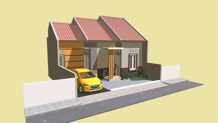 LT1-015 Minimalist House 9x10 m 3D Model