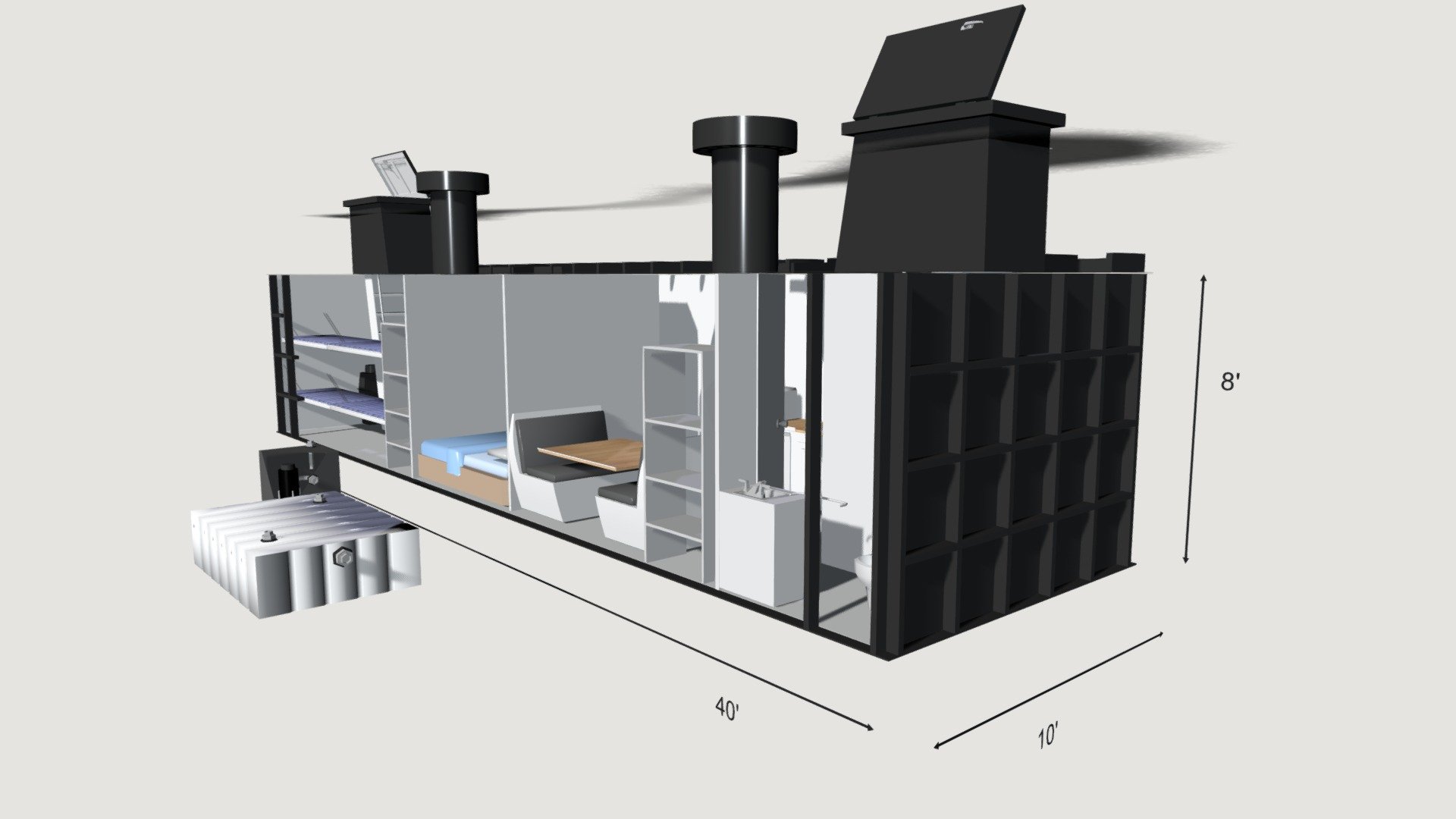 Modular Bunker — Sketchfab embed 3D viewer