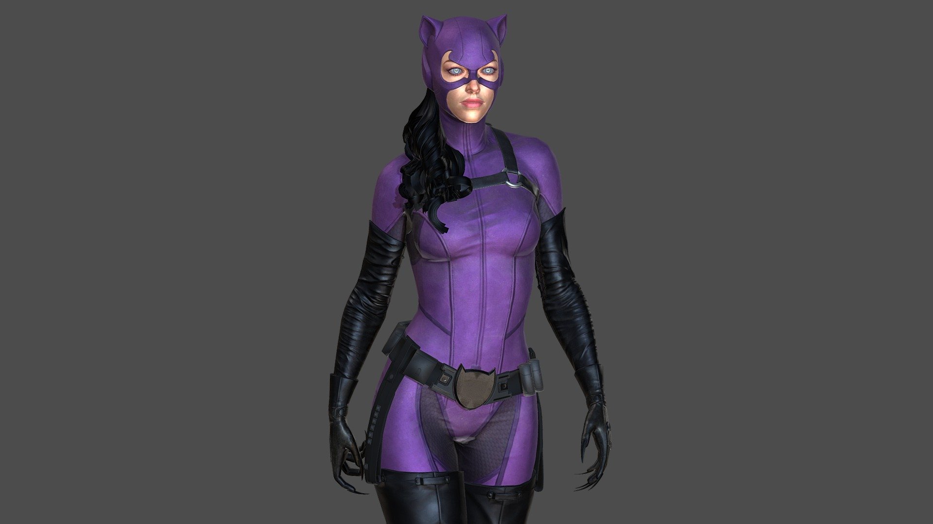 Catwoman Download Free 3d Model By Artmanbox [cc1b8cd] Sketchfab