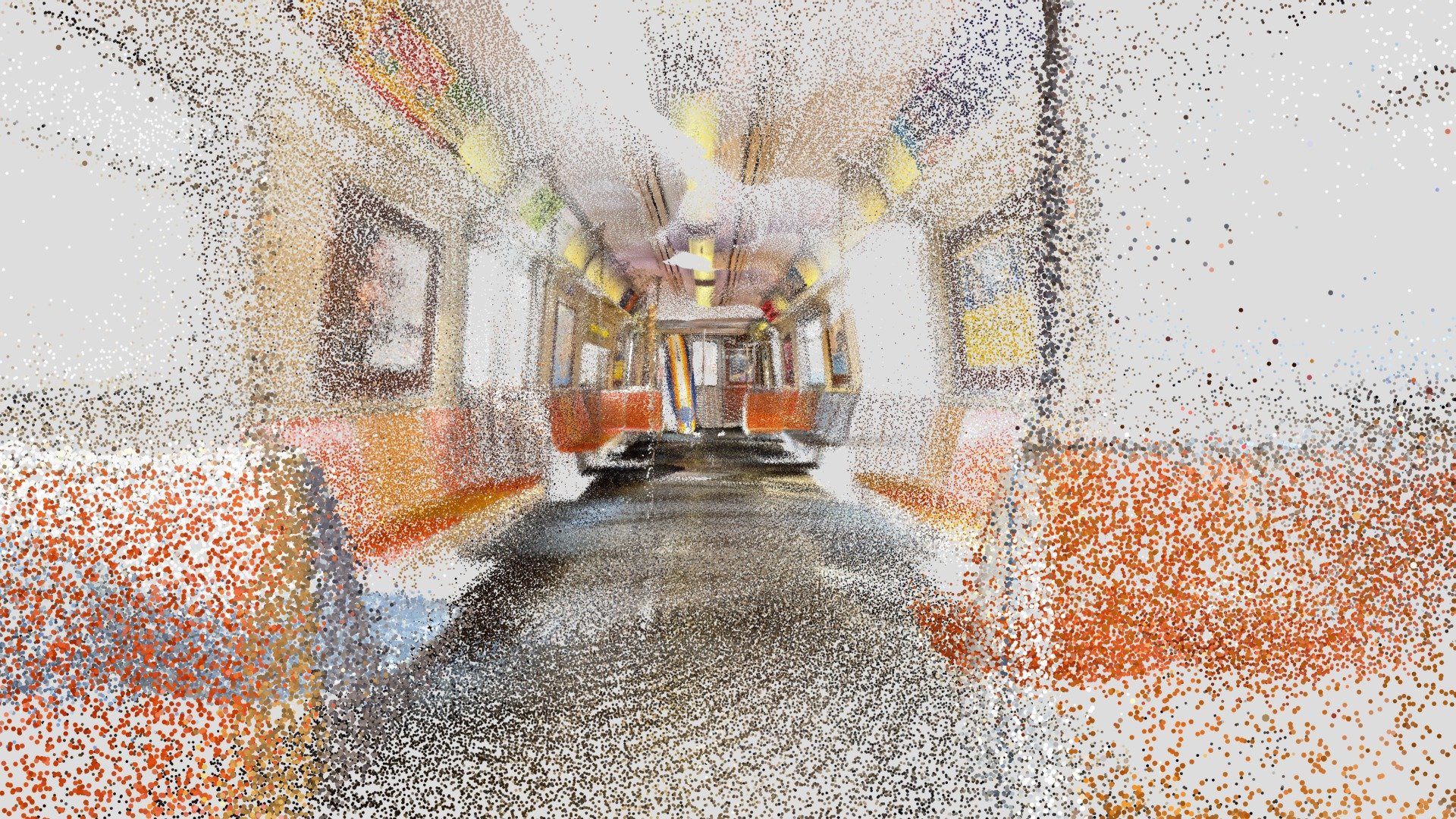 Subway train car - point cloud version