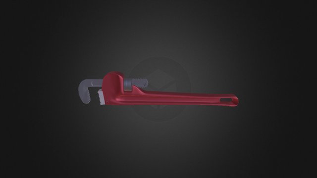 Pipe Wrench WIP 3D Model