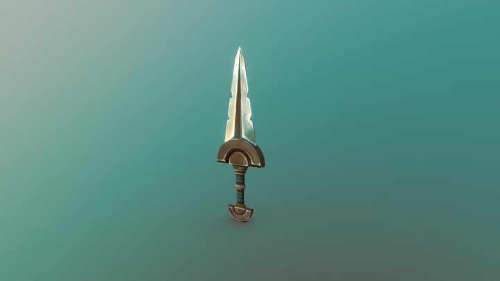 Underwater Dagger 3D Model