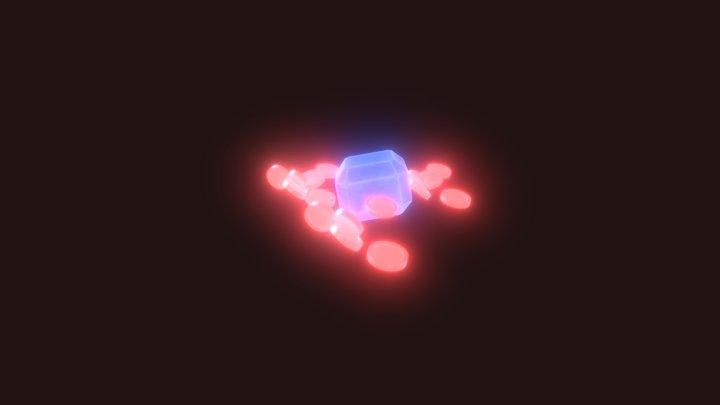 RUBY AND COINS 3D Model