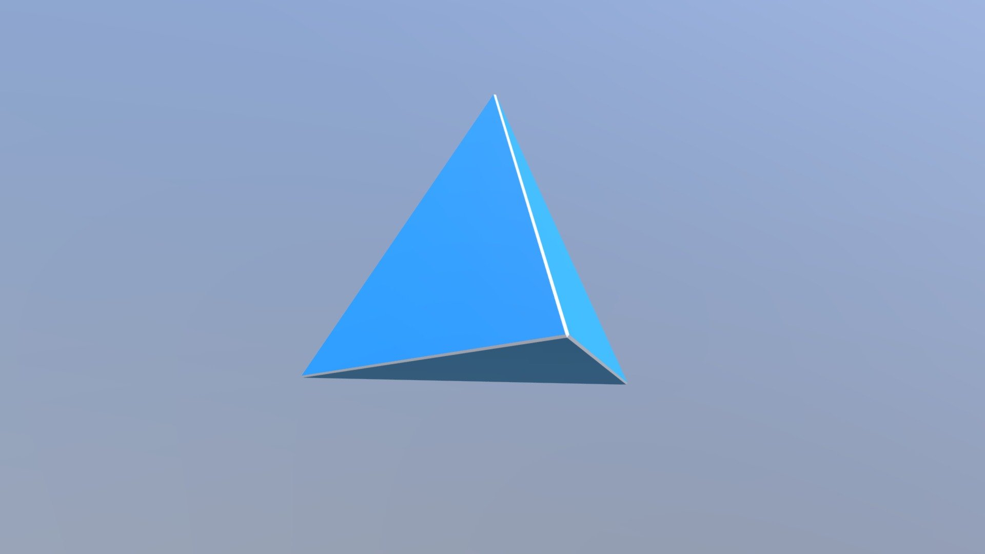 Regular Triangular Based Pyramid - 3D model by capturegroup