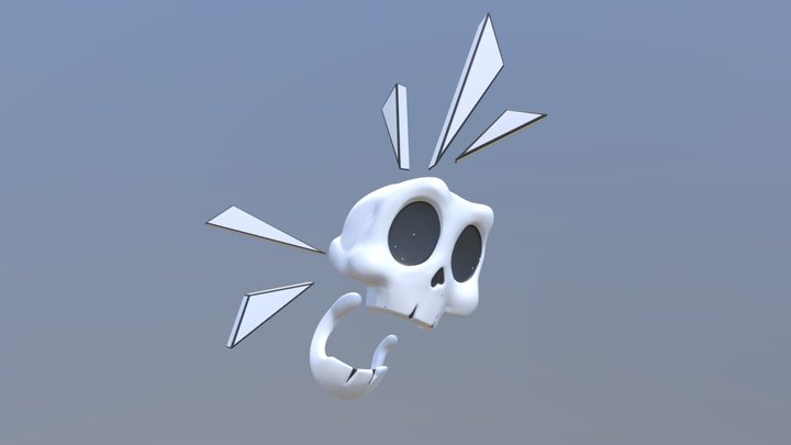 SUPERPLASTIC: Chop Chop Skull (unused) 3D Model