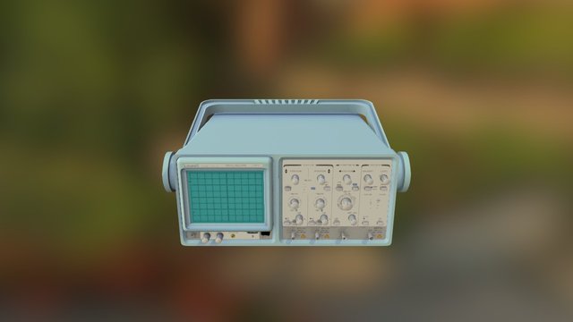 Oscilloscope 3D Model