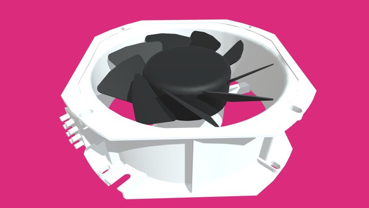 Fan for HVAC, 225*225*80 3D Model