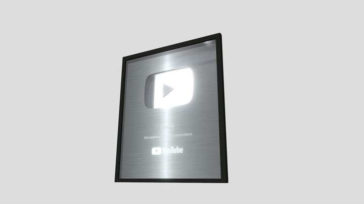 YouTube Play Button 3D Model