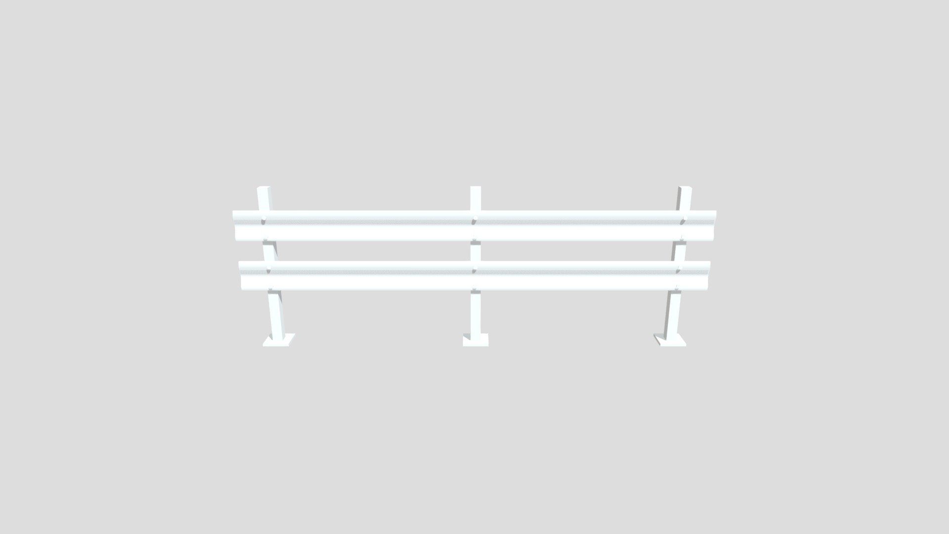 Roadside Railing - Download Free 3D model by nathansp [cc21b12] - Sketchfab