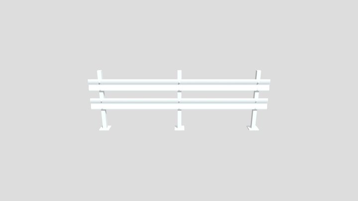 Roadside Railing 3D Model