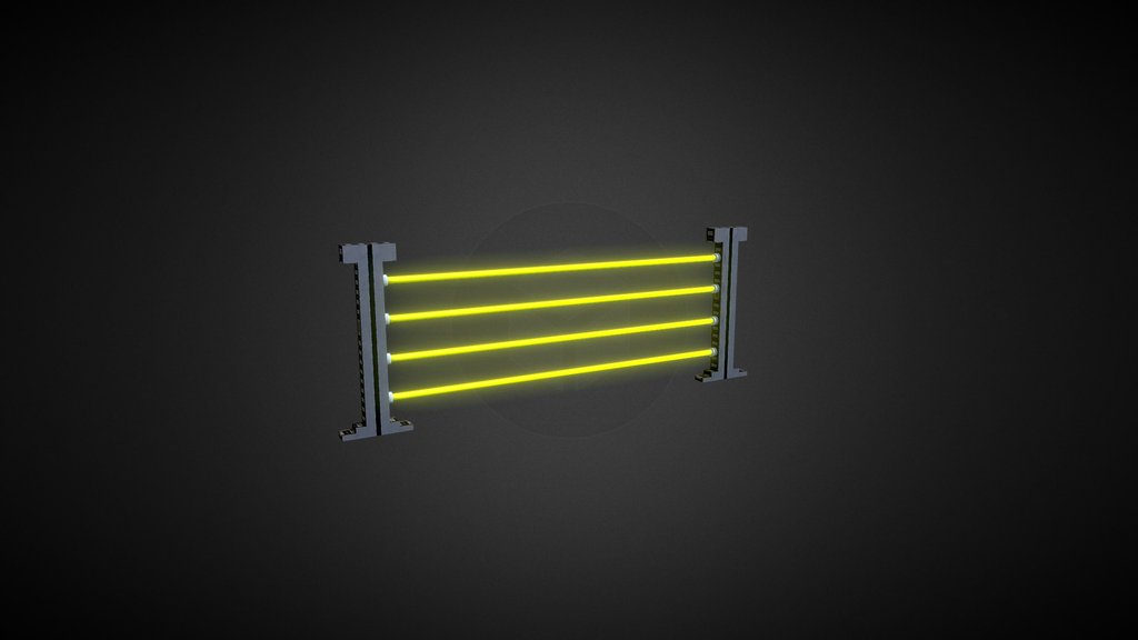 Futuristic Sci-fi Laser Barrier